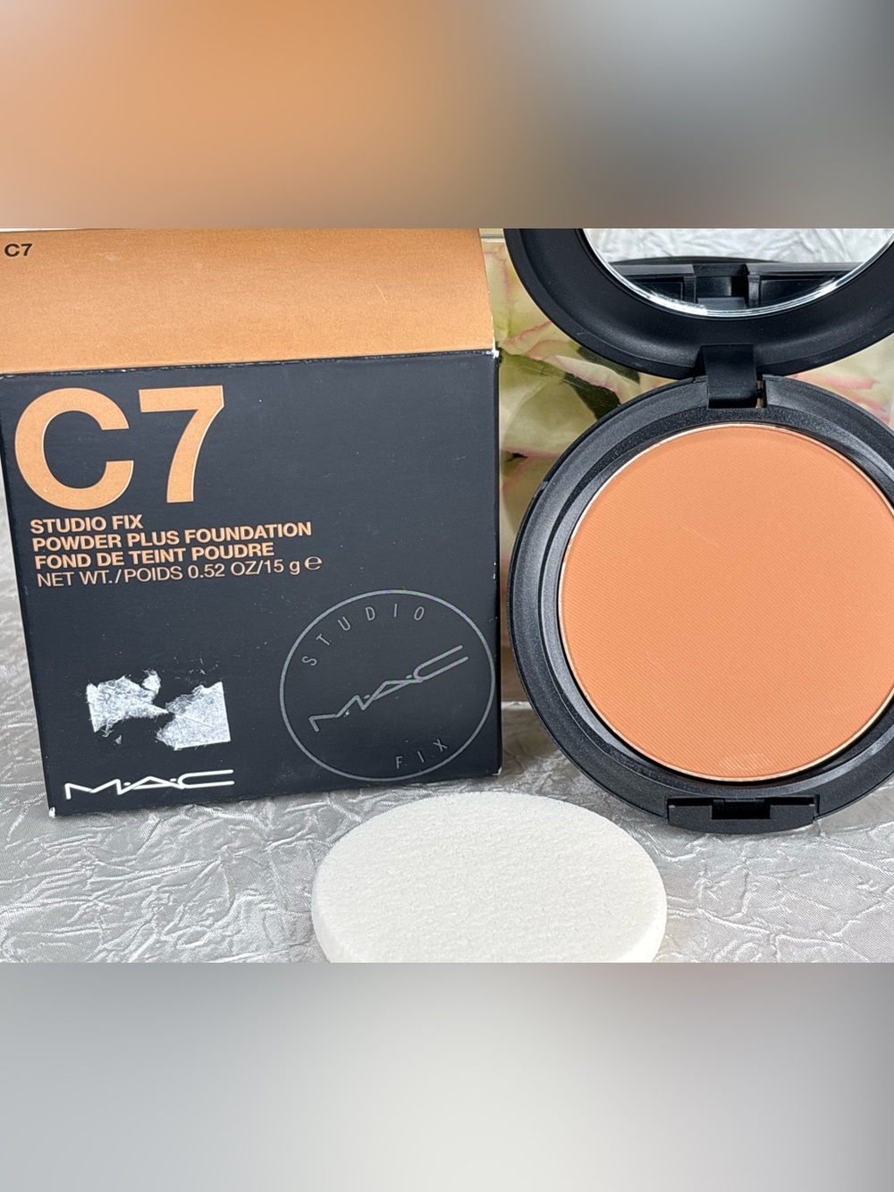 MAC Studio Fix Powder Plus Foundation - C7 - w/puff FS ORIGINAL NIB